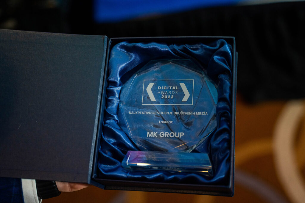 MK Group dobitnik nagrade Digital Awards 2023 za najkreativnije vođenje društvenih mreža